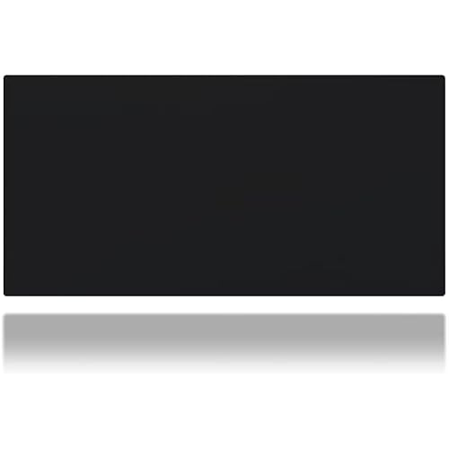 Giga Size Gaming Mouse Pad - Anti Slip Rubber Base - Stitched Edges - Large Desk Mat - 60" x 30" x 0.16" (Giga, All Black/No Logo)