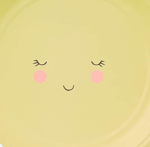 Meri Meri 157042 Plate, Paper, Yellow