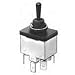 3535001N002, Switch Toggle ON Mom SPDT Round Lever Screw 15A 250VAC 28VDC Panel Mount with Threads