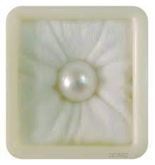 Perle naturelle Moti pour bague homme et femme en argent sterling