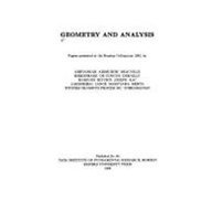 Geometry and Analysis: Papers Presented at the Bombay Colloquium 1992 0195637402 Book Cover