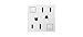 PASS & SEYMOUR AGFTR2152W4 Adorne 15 Amp White Tamper Resistant GFCI Outlet