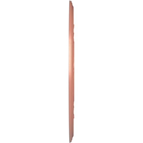 Image of Ekena Millwork CMP22BAFCP Baltimore Thermoformed PVC Ceiling Medallion (Fits Canopies up to 7 3 /4 inch), 22 inchOD x 3 1 /2 inchID x 1 inchP, Universal Pearl Metallic Champagne Pink