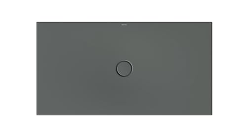 BetteFloor Duschwanne mit Minimum-Wannenträger und GlasurPlus, 140x75cm, 5802-403PLUS,T1, Farbe: Smoke