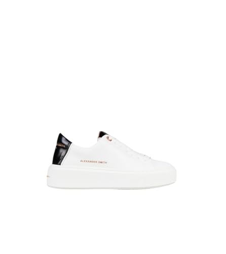 Alexander Smith baskets femme London High blanc noir chaussure montante
