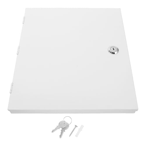 Plaque de recouvrement verrouillable en inox pour boîtier électrique mural