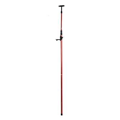  Telescoping Pole,  Extendable Mounting Pole Adjustable Sturdy Aluminum Alloy 44.1lb Load Bearing for Line Lasers for Engineers