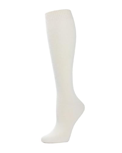 Image of MeMoi Solid Knit Knee High Socks for Women, Comfortable Cotton Blend Knee High Socks
