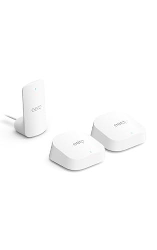 Image of Amazon eero 7 (2-pack) with Amazon eero Signal 4G LTE cellular backup for eero systems