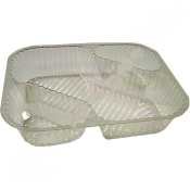 Disposable Nacho Tray w/ 3 Compartments, 500/Case