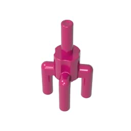 2566 Ornaments Plant, Palm Tree Top, 4 Top Bars, 1 Bottom Bar 50 Pieces GDS-1217 Compatible with Lego Building Blocks Color:Magenta — image 1