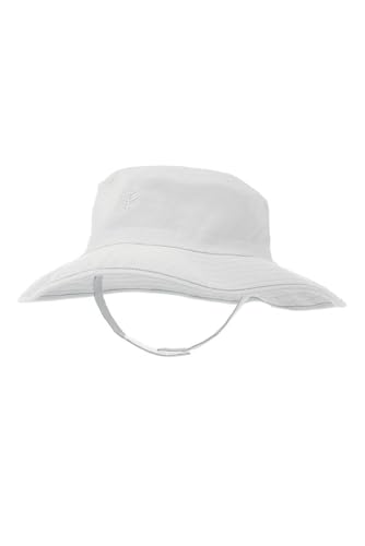 Baby's Bucket Hat - UPF 50+ Sun Protection - Splashy in White