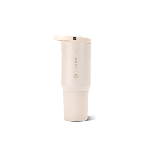 HydroJug Sport 20 oz Insulated Stainless Steel Water Bottle, Cream