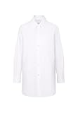 Seidensticker Blusa de Manga Larga para Mujer, Corte Grande, Color Liso, 100% algodón, Blanco, 38