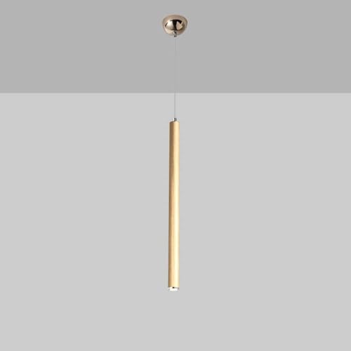Lámpara colgante tubo largo de techo LED para decoración moderna de casa de campo rústica