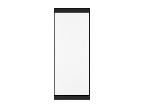 Vente-unique-Puerta corredera con raÌl Invisible - Aluminio y Cristal Templado Esmerilado - 93 x 210 cm - TORIPA