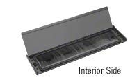 CRL Black Anodized No-Draft 3" x 11-1/2" Mail Slot for Glass - Thumbnail 6
