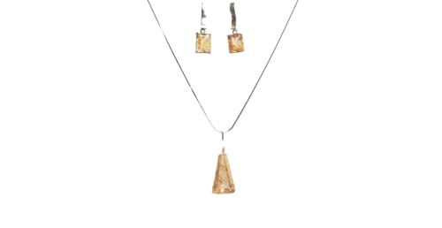 Luxuoso Conjunto Gema Rutilo Ouro Facetada Prata 950