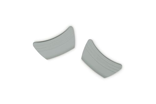 Image of Le Creuset Silicone Set of 2 Handle Grips, 5 inch x 2 1 /2 inch each, Sea Salt