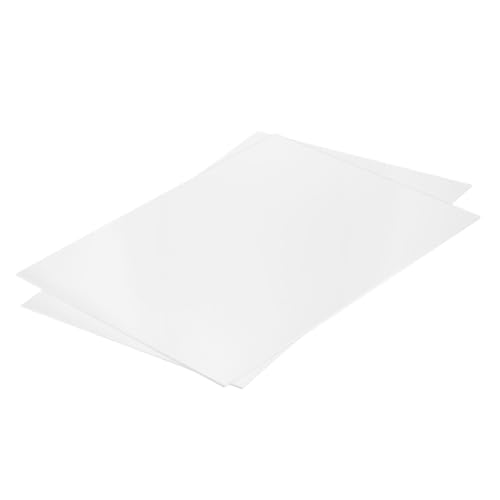 MECCANIXITY ABS Plastic Sheet 16 Inch x 12 Inch x 0.02 Inch ABS Styrene Sheets for Building Model DIY Crafts Panel White 2 Pcs