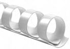 Plastic Binding Comb - 1/4 White - 25 Sheet Capacity - 100/box