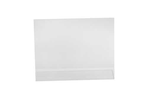 Dazzling Displays Clear Sign Holders - 11 x 8.5 Horizontal Landscape Slanted Acrylic Display Stand - Durable Picture Frame for Office, Retail, and Home Use (3 Pack) - Thumbnail 4