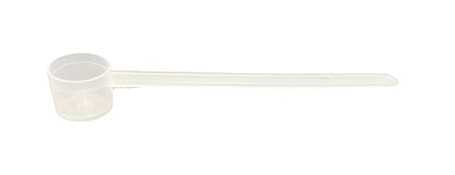 Image of 6.5 mL (6.5 CC) Long Handle Plastic Measuring Spoon for Coffee, Protein Powder, Pet Food, Spices, Grains, Dry Goods - Food-Grade BPA-Free (Pack of 1)