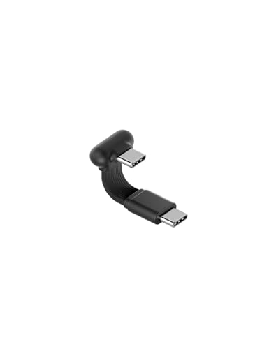 Hagibis-180-Degree-U-Type-USB-C-Cable-Short-Flat-60W-20V3A-Fast-Charging-Cable-480Mbps-Data-Transfer-for-iPhone-17-16-Pro-Max-Galaxy-S25-Ultra-S25-Power-Bank-Cooling-Fan-Black-011ft Hagibis 180 Degree U-Type USB-C Cable, Short Flat 60W 20V/3A Fast Charging Cable, 480Mbps Data Transfer for iPhone 17 16 Pro Max, Galaxy S25 Ultra S25+, Power Bank, Cooling Fan (Black, 0.11ft) - Image 1