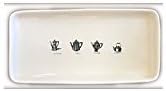 Rae Dunn Coffee Tea Cocoa Cider Platter, 13.75 X 7