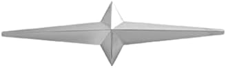 Speedway Motors Chrome Plated Star Emblem, 5 7/16 x 1 5/8 Inch