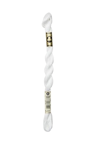 Hilo de Algodón DMC Perla Tamaño 5 27.3 yd Blanco miniatura 1