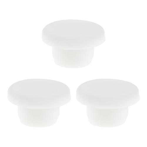 jojofuny Tapones de Drenaje para Congelador 3 Piezas, Tapón de Goma Redondo 1,6 Cm, Sello Hermético para Orificio de Drenaje de Refrigerador, Compatible Congeladores y Enfriadores