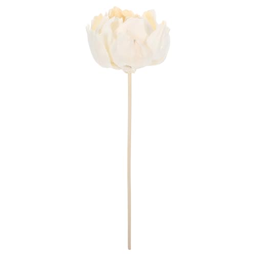 Difusor aromático eléctrico flor artificial blanco miniatura 1