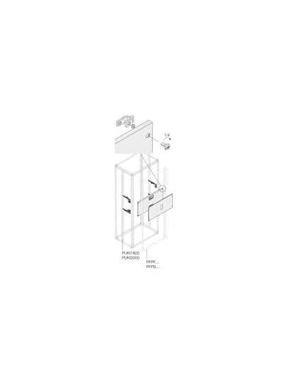 Kit XT4 enfichable droit de qualité supérieure abb-entrelec 350x400mm