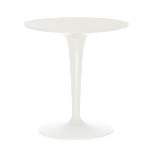 Kartell Tip Top Mono, Table, Blanc, Ø 48.5 x H 50 cm