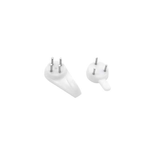 Image of Dnyta 100pcs Invisible Nail Screws Wall Hooks Picture Hanging Kit No Trace Picture Hangers Invisible Wall Nails for Hanging Photo Frame,Decoration,Artwork Picture(2 Types)