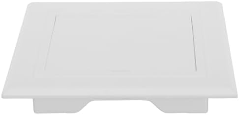 NUOBESTY Revizyon kapağı plastik 10 x 10 cm beyaz alçıpan erişim kapısı menteşeli sıhhi tesisat ve elektrik tesisatı için bakım kapağı iç duvar ve tavan için - Görsel 1