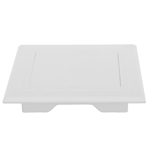 NUOBESTY Revizyon kapağı plastik 10 x 10 cm beyaz alçıpan erişim kapısı menteşeli sıhhi tesisat ve elektrik tesisatı için bakım kapağı iç duvar ve tavan için