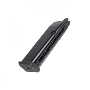 Genérico Cargador de Gas GBB Pistola Airsoft AAP-01 Assassin Action Army 23 BBS Negro. Compatible con Marui, KJW y We