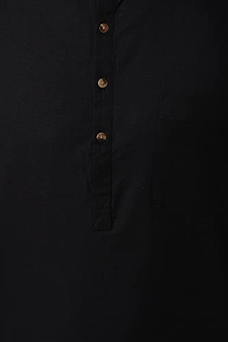 Image of Peter England Cotton Blend Men's Casual Style Kurta And Pajama Set