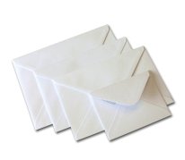 PACK OF 100 - C5 WHITE ENVELOPES FOR A5 GREETING CARDS 100gsm 229mm x 162mm
