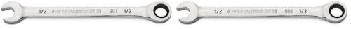Image of GEARWRENCH 1 /2 inch 4 Degree Swing Arch 12 Point Ratcheting Combination Wrench - 86945 (Pack of 2)