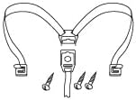 Shad SH48 D1B48CGR Replacement Rubber Bands and Clasp Strips for Treasure Chest and Silver