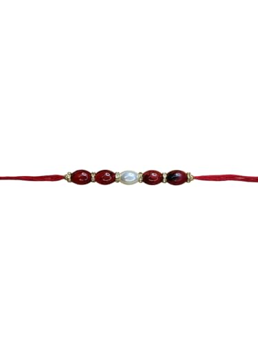 Image of Elegant Traditional Gold Plated /Rakhi Combo Of 1 Piece for Men and Women /brother /sister /bhabhi Kundan Stone combo set (Same as Shown In Image)