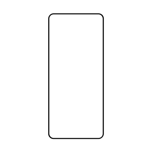 OPPO Reno8 Lite 5G Transparent Tempered Glass Screen Protector, Full Screen, Transparent / Black Edges