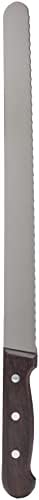 Victorinox Wavy Edge "Rosewood" Slicing Knife, Stainless Steel, Brown, 30 x 5 x 5 cm