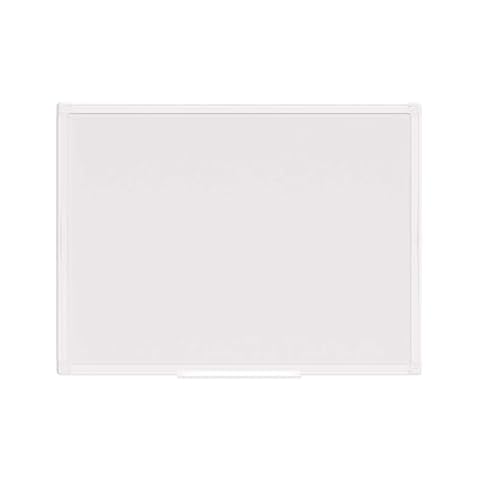 MAUL Tablica suchościeralna MAULprimo 45 x 60 cm | tablica magnetyczna w zestawie z tacą na markery | samoprzylepna, do pisania i wycierania na sucho, montaż w formacie poziomym i pionowym, biała