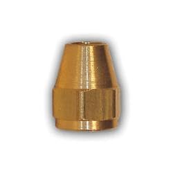 MID-America Fittings 21110X7 Hex Short Rod Nut, 7/16 in SAE 45 deg Flare, Brass (2 Pack)