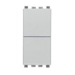 Poussoir double indépendant VIMAR eikon 10A avec deux contacts ouverts