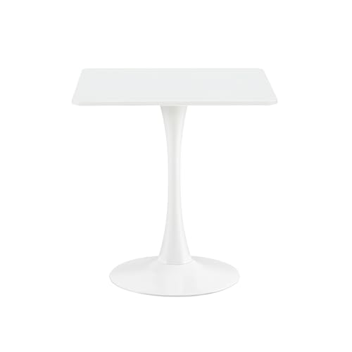 Buybyroom Mesa de Comedor Moderna 70x70 de Cocina de pequeña Cuadrada con Patas de Metal Adecuada